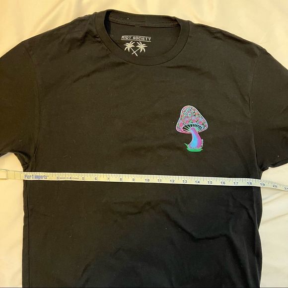 Mushroom T-Shirt Bright Neon Graphics - Picture 8 of 11